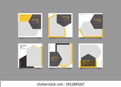 Editable Post Template Social Media Banners for Digital Marketing. Promotion Brand Fashion. Stories. Streaming.