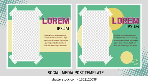 Editable Post Template Social Media Banners for Digital Marketing. Promotion Brand Fashion Sale Discount.