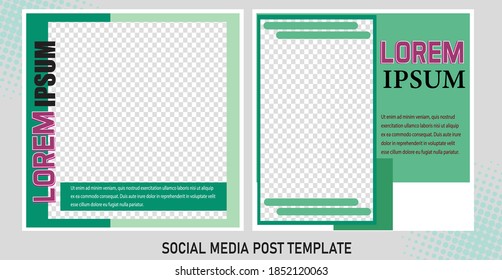 Editable Post Template Social Media Banners for Digital Marketing. Promotion Brand Fashion Sale Discount.