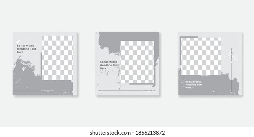 Editable Post Template Social Media Banners for Digital Marketing. Promotion Brand Fashion. Stories. Streaming. 