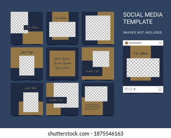Editable Post Template Social Media Banners for Digital Marketing. Promotion Brand Fashion. 