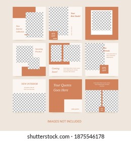 Editable Post Template Social Media Banners for Digital Marketing. Promotion Brand Fashion. 