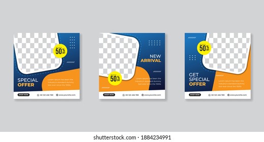 Editable Post Template Social Media Banners for Digital Marketing. Promotion Brand Fashion. Stories. Streaming.