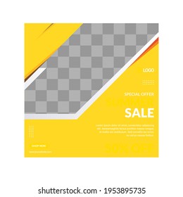 Editable Post Template Social Media Banners for Digital Marketing.