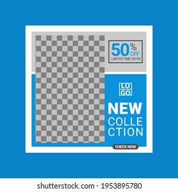 Editable Post Template Social Media Banners for Digital Marketing.