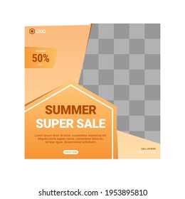Editable Post Template Social Media Banners for Digital Marketing.