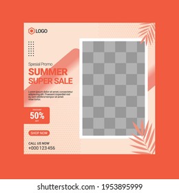 Editable Post Template Social Media Banners for Digital Marketing.