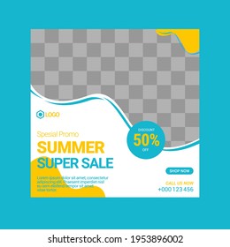 Editable Post Template Social Media Banners for Digital Marketing.