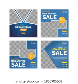 Editable Post Template Social Media Banners for Digital Marketing.