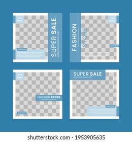 Plantilla de publicación editable Banners de medios sociales para marketing digital.