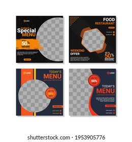 Editable Post Template Social Media Banners for Digital Marketing.