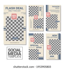 Plantilla de publicación editable Banners de medios sociales para marketing digital.