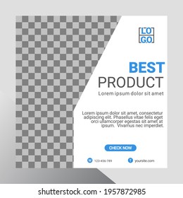 Editable Post Template Social Media Banners for Digital Marketing.