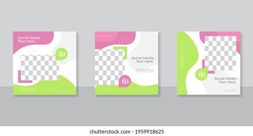 Editable Post Template Social Media Banners for Digital Marketing. Promotion Brand Fashion. Stories. Streaming.