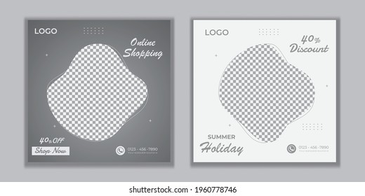 Editable Post Template Social Media Banners for Digital Marketing. Promotion Brand Fashion. etc.