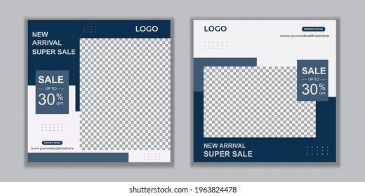 Editable Post Template Social Media Banners for Digital Marketing. Promotion Brand Fashion. etc.