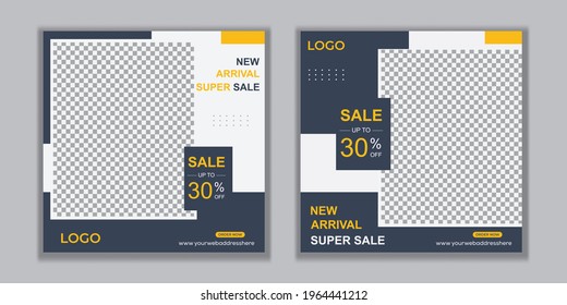 Editable Post Template Social Media Banners for Digital Marketing. Promotion Brand Fashion. etc.
