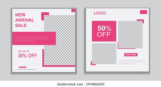 Editable Post Template Social Media Banners for Digital Marketing. Promotion Brand Fashion. etc.