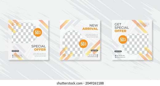 Editable Post Template Social Media Banners for Digital Marketing. Promotion Brand Fashion. Stories. Streaming.