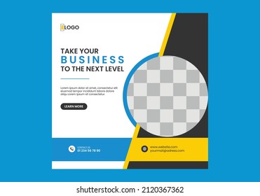 Editable Post Template Social Media Banners for the corporate Business banner. Promotion Brand Fashion. Stories. Streaming. Vector Illustration - Vector