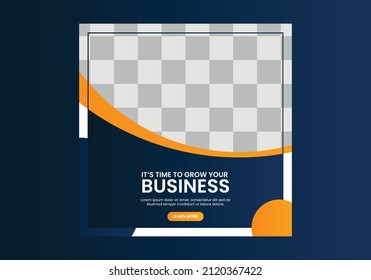 Editable Post Template Social Media Banners for Corporate. Promotion Brand Fashion. Stories. Streaming. Vector Illustration - Vector
