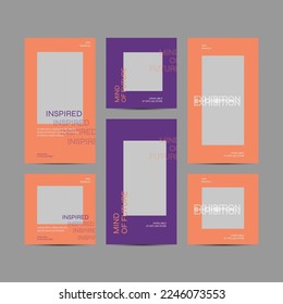 Editable Post Template Social Media. Vector Illustration. Digital Marketing for promotion. Modern and Simple Social Media Template