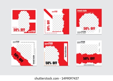 editable post templates for fashion sales, can be used for marketing on social media. backgrounds, web templates, banners, flyer, leaflets.