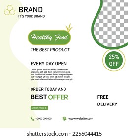 Editable post templates for social media banners and real-estate websites.