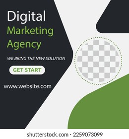 
Editable post templates for social media banners and real-estate websites
