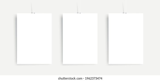 Editable poster mockups for your design. Presentation layout