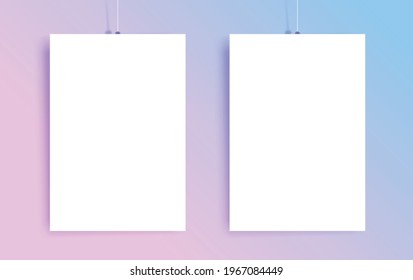 Bearbeitbare Poster-Mockups für Ihr Design. Darstellungsschema