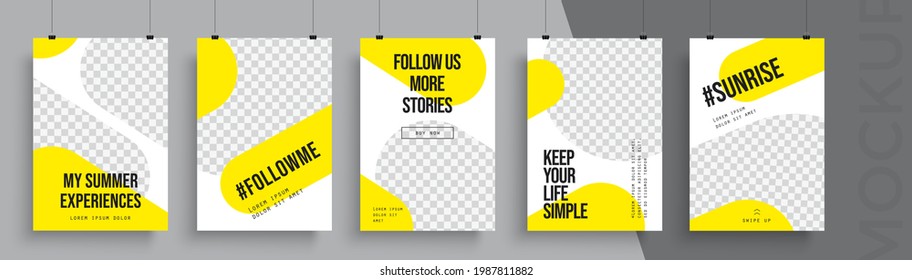 Editable poster template. Can be used for poster, brochure, magazine, card, book, flyer, banner, anniversary. Trendy corporate style.