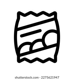 Editable potato chips bag vector icon. Part of a big icon set family. Perfect for web and app interfaces, presentations, infographics, etc