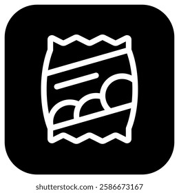 Editable potato chips bag vector icon. Part of a big icon set family. Perfect for web and app interfaces, presentations, infographics, etc