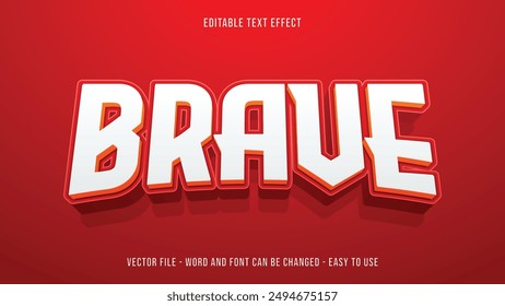 Editable powerful 3d text effect template