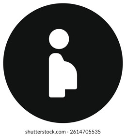 Editable pregnant woman priority seat vector icon. Part of a big icon set family. Perfect for web and app interfaces, presentations, infographics, etc