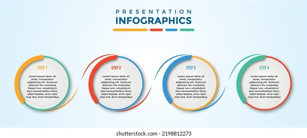 editable presentation infographic template eps file