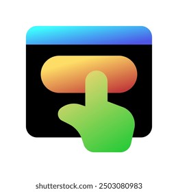 Editable press button vector icon. Part of a big icon set family. Perfect for web and app interfaces, presentations, infographics, etc