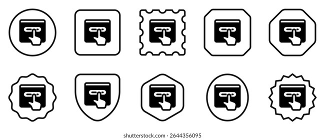 Editable press button vector icon. Part of a big icon set family. Perfect for web and app interfaces, presentations, infographics, etc