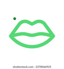 Editable pretty lips vector icon. Cosmetics, makeup, skincare, beauty. Part of a big icon set family. Perfect for web and app interfaces, presentations, infographics, etc