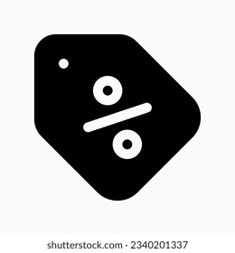 Editable price tag, discount label vector icon. Part of a big icon set family. Perfect for web and app interfaces, presentations, infographics, etc