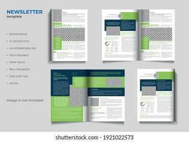 Editable print ready newsletter design vector file abstract background file