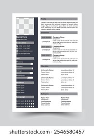 Design Editável Vieta Curriculum Profissional (CV)