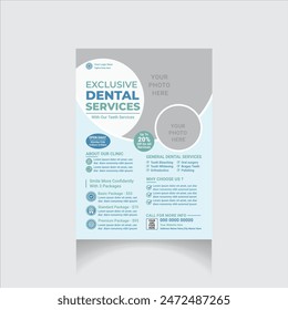 editable professional dental presentation flyer