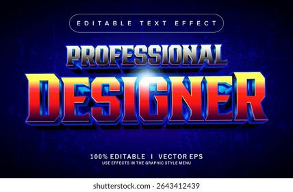 editable professional designer vector text effect with modern style design