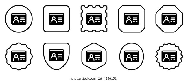 Editable profile, id, user, member, student vector icon. Online learning, course, tutorial. Part of a big icon set family. Perfect for web and app interfaces, presentations, infographics, etc