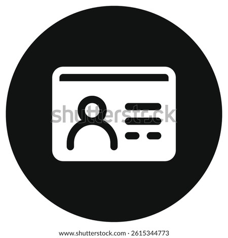 Editable profile, id, user, member, student vector icon. Online learning, course, tutorial. Part of a big icon set family. Perfect for web and app interfaces, presentations, infographics, etc