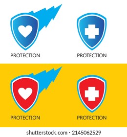 Icono de protección editable o ilustración de logotipo