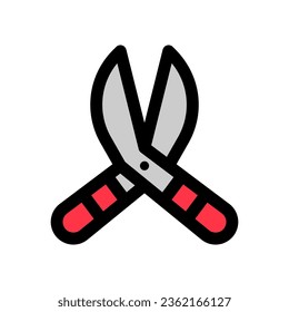 Editable pruner vector icon. Gardening, landscaping, horticulture. Part of a big icon set family. Perfect for web and app interfaces, presentations, infographics, etc