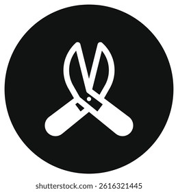 Editable pruner vector icon. Gardening, landscaping, horticulture. Part of a big icon set family. Perfect for web and app interfaces, presentations, infographics, etc